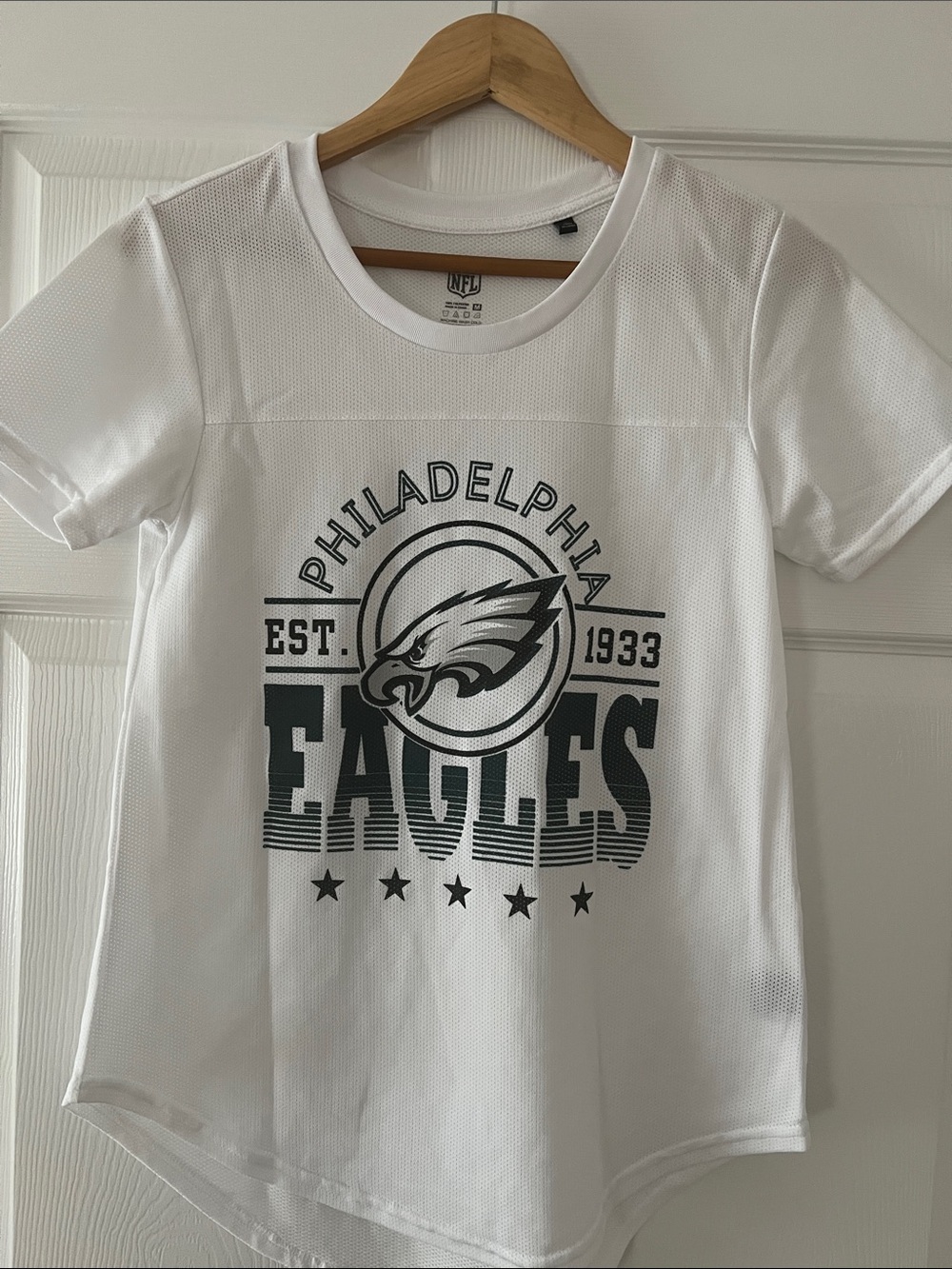 NFL White Philadelphia Eagles Graphic Short Sleeve Tee